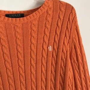 orange sweater